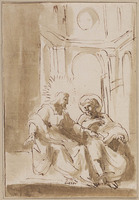 K IX 053
<br/>
Christus verschijnt in Korinthe aan Paulus
<br/>
<em>Carracci, Annibale (1560-1609) - kopie naar</em>